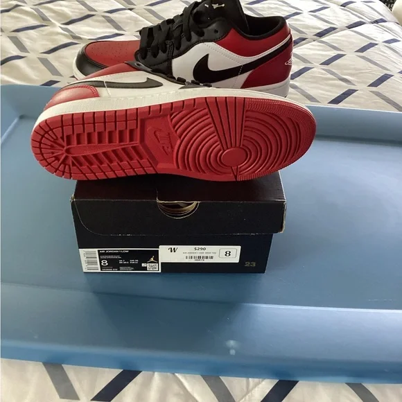 Nike Air Jordan Low 'Bred Toe' - Black and Red - Picture 5 of 6